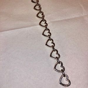 RARE Tiffany & Co Heart Clasp Link Bracelet